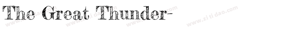 The Great Thunder字体转换